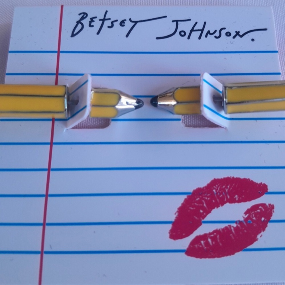 Stud Pencil Earrings by Betsey Johnson